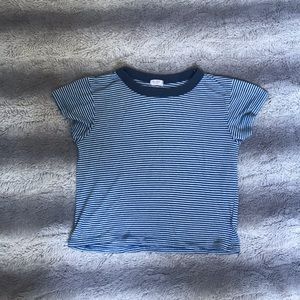 John Galt Blue Striped Tee